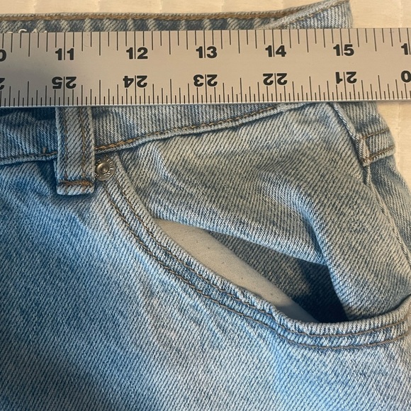 Rollas Heidi High Rise Loose Fit Wide Leg Straight Jeans Light Wash Womens Sz 30 - Picture 9 of 16